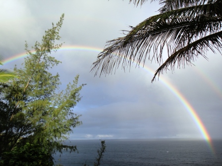 ハワイ島虹