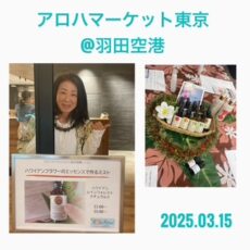 3/15 「アロハマーケット東京」@羽田空港 ミスト作りワークショップ行いました☆彡 ご参加ありがとうございました! 3/15 「アロハマーケット東京」@羽田空港 ミスト作りワークショップ行いました☆彡 ご参加ありがとうございました!